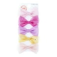 thumbnail image 2 of Wonder Nation Girls Glitter Mesh Bow Salon Clips, 5-Pack, Multi, 2 of 3