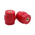 thumbnail image 3 of 10 Pcs Isolants de Busbar Rouges SM-30 M6 Isolants Intercalaires en Polyester Haute Résistance, 3 of 7