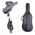 thumbnail image 3 of Portable 4/4 & 3/4 Cello Gig Carrying Bag Case Backpack Adjustable Shoulder Strap Black, 3 of 4