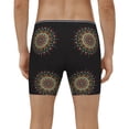 thumbnail image 4 of Salouo Colorful Mandala Pattern Men's Boxer Briefs, Soft & Breathable Underwear Elastic Waistband Briefs for Men,1-Pack, 4 of 7