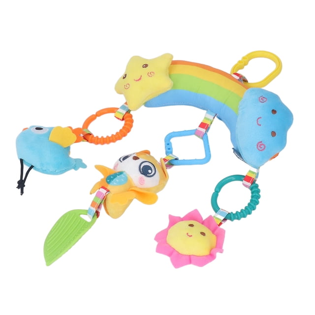 Baby Hanging Car Toys, Stimulate Visual Development Plush Hanging Rattle Baby Toys For Bedside Bell Owl,,Bee