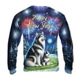 thumbnail image 2 of Happy New Year Alaskan Malamute Family Cheer Winter Midnight Firework All Over Print 3D Sweatshirt Unisex Merch Alaska Mal Dog Lovers Gifts - 02025, 2 of 6