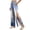 Blue, variant on Tear Away Pants for Women Side Slit Snap Sweatpants Loose Fit Post Surgery Casual Adaptive Clothing with Pockets
