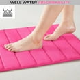 thumbnail image 4 of Memory Foam Bath Mat,24" x 16" Extra Soft Non-Slip Bathroom Mat,Super Absorbent Bath Mats for Bathroom Floor,Machine-Washable Dry Bath Rug Foot Mat, 4 of 8