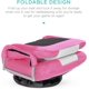 thumbnail image 5 of Songqin Swivel Gaming Chair 360 Degree Multipurpose Floor Chair Rocker for TV, Reading, Playing Video Games w/Lumbar Support, Armrest Handles, Adjustable Foldable Backrest - Pink/White, 5 of 14