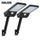 thumbnail image 2 of Paquete doble de 2 luces solares de pared para exteriores, 48 LED, color negro MFZFUKR CPB-US-DYP770-1, 2 of 5