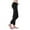 Black, variant on Lilgiuy Womens Yoga Capris Pants High Waisted Cargo Workout Pants Solid Color Stretch Leggings Pants Casual Drawstring Sweatpants with Multi Pockets Loungewear Wine(XS-4Xl)