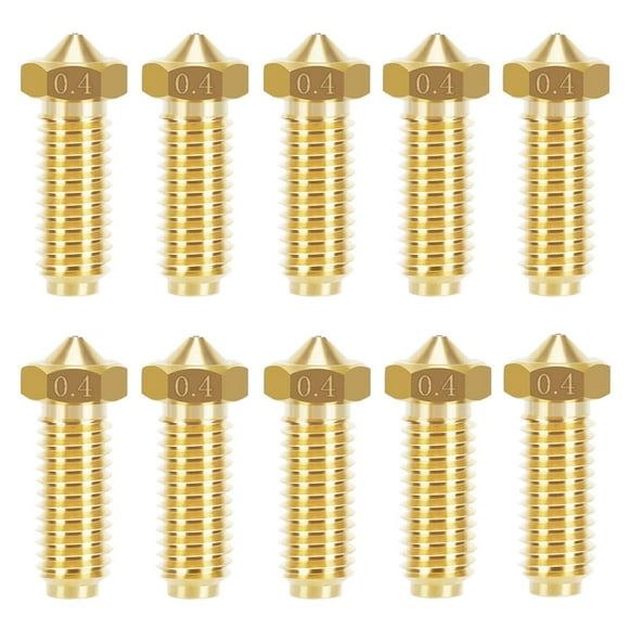 Kit de boquillas de latón de 0,4 mm para impresora 3D Anycubic Kobra 2, 10 unidades