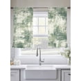 thumbnail image 5 of Sage Green Ombre Sheer Curtains 54 Inch Length 2 Panels Set Window Treatments, Gradient Abstract Art Vintage Grey Rod Pocket Semi Curtains for Living Room/Bedroom/Kitchen Décor, 104"W x 54"L, 5 of 7