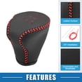 thumbnail image 4 of Unique Bargains Gear Shifting Knob Cover Automatic Transmission Lever Trim for Hyundai Elantra Faux Leather Black Red, 4 of 7