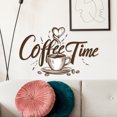 thumbnail image 1 of Adhesivos de pared de PVC para tazas de café, café humeante, 29,5 x 29,5 cm, 1 of 4