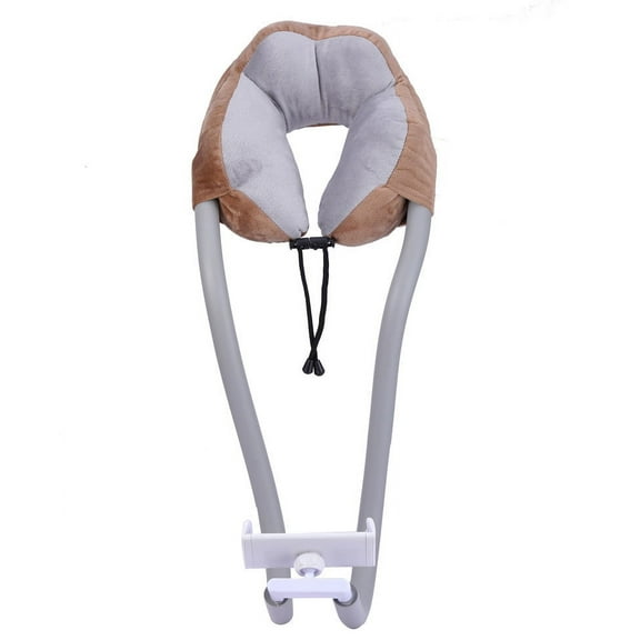 Usloyux Under $5 U Shape Neck Pillow, Memory Foam Cushion with Phone Holder, 360° Adjustable Stand for Tablet Reading, Travel Support for Car Office Nap, Multi Functional Comfort Rest Pillow