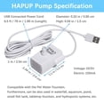 thumbnail image 3 of Bomba de Fuente de Agua para Mascotas HAPUP Silenciosa con Cable USB 170 L/H, 3 of 6