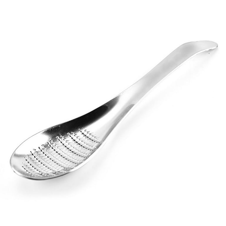 Stainless Steel Ginger Grater Garlic Grinding Tools Cheese Grater Mixing  Spoon