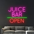 thumbnail image 4 of Handmadetneonsign Juice Bar Open Neon Sign, Juice Fruit Wall Art Decor, Juice Bar Club Wall Decor, 4 of 5