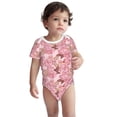 thumbnail image 3 of Balery Rose Flowers Pattern Baby Climbing Clothes Infant Bodysuit Cute Infant Bodysuit Baby Romper-3 Months, 3 of 7