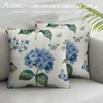 thumbnail image 3 of PHYHOO Pillow Covers Watercolor Blue Hydrangean Butterfly Throw Pillow Covers Outdoor Decorations,Summer Seasonal Flower Pillowcase Farmhouse Cushion Case for Home Sofa, 3 of 5
