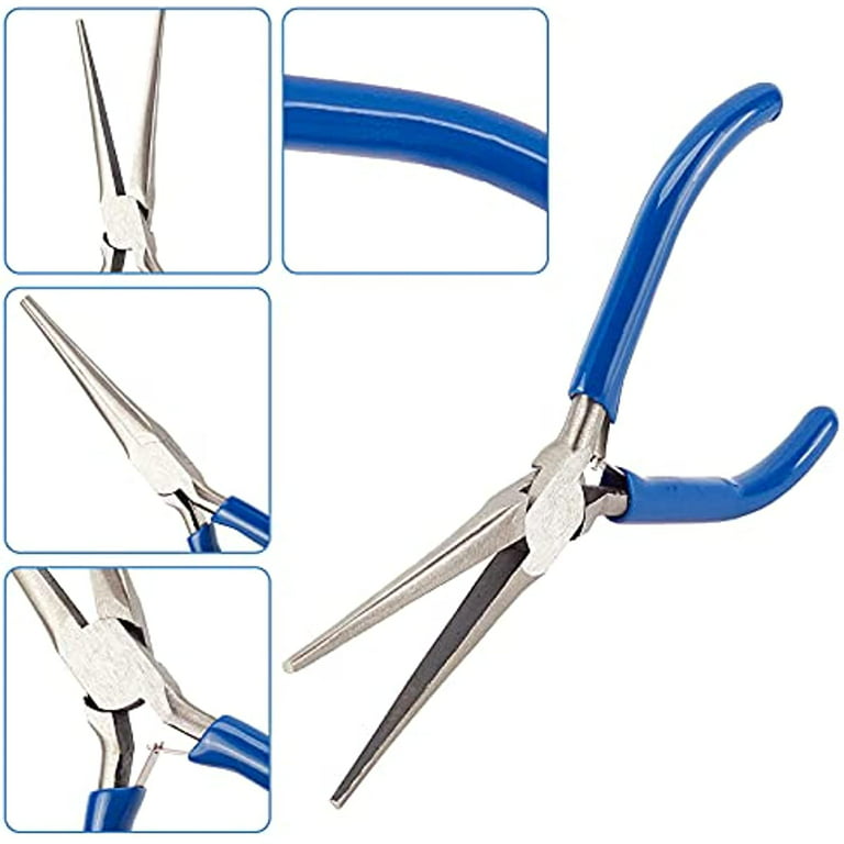 5.5 Inch Long Chain Nose Pliers Jewelry Pliers Mini Precision Pliers Wire  Bending Wrapping Forming Tools for DIY Jewelry Making Hobby Projects Royal