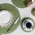 thumbnail image 4 of Round Placemats Set of 10, 12-in Washable Woven Placemats for Kitchen Dining Table, Table Placemats, 4 of 9
