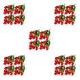 thumbnail image 2 of Moyic 4X flores artificiales 9 cabezas ramo falso boda tulipanes plantas centros de ceremonia arreglo suministros rojo Type2 NO2, 2 of 6