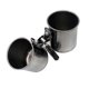 thumbnail image 1 of 2 uds Clip taza pájaros acero inoxidable creativo loro alimentador seguro comida agua tazón Clip taza alimentación también, 1 of 2
