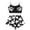 14-Black, variant on DHFJKG Halloween Pajamas Womens Cami Set Skeleton Print Cropped Tank Top And Shorts 2 Piece Sleeveless Pjs