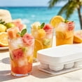 thumbnail image 5 of Compartments Tray Ice Making, Summer Ice Storage Box Tray for Home, Ice Tray, White, 5 of 5