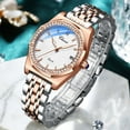 thumbnail image 5 of Chenxi Women Watches Top Brand Luxury Quartz Waterproof Clock Ladies Rose Gold Stainless Steel Wristwatch Relogio Feminino - Quartz Wristwatches, 5 of 7