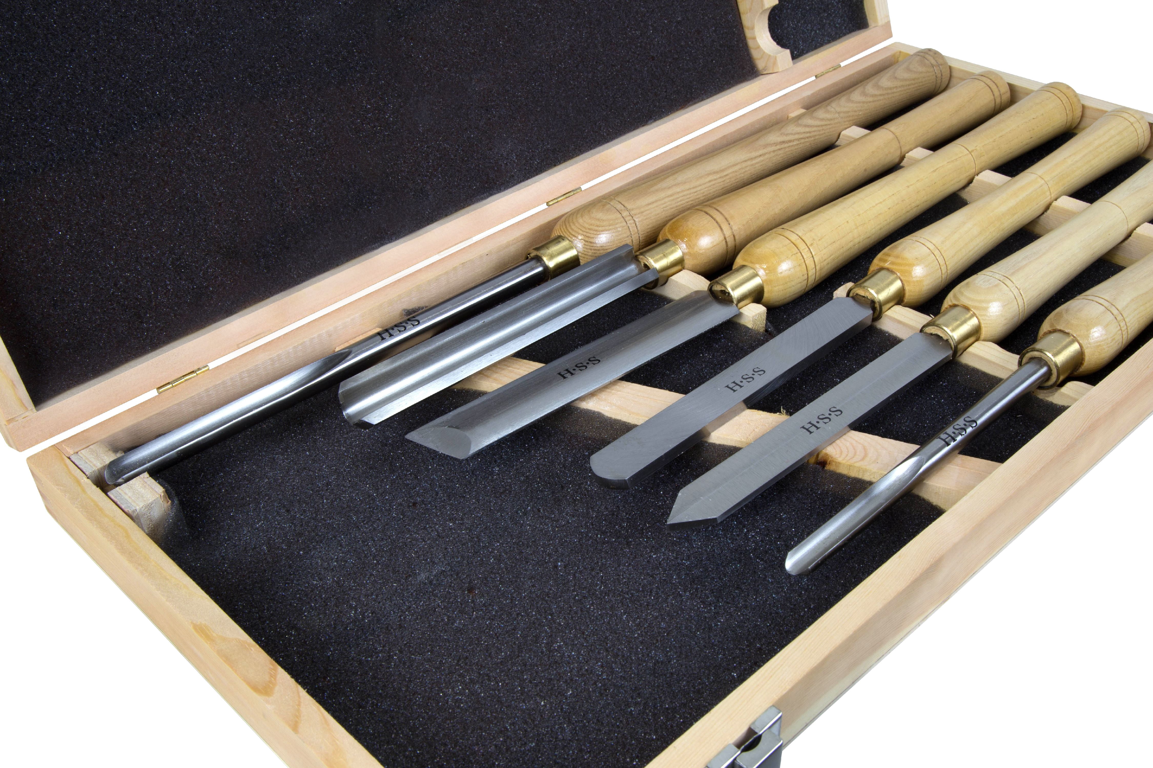 WEN 6-Piece 16-to-22-Inch Artisan Chisel Set with High-Speed Steel Blades and Domestic Ash Handles, CH15