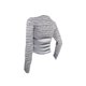 thumbnail image 4 of Camisas Para Mujer Blusas De Punto Casual Manga Larga Cuello Redondo Rayas Tie Dye Print Pullover XBTCLXEBCO Gris;L, 4 of 6