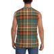 thumbnail image 4 of Balery colorful plaid Camisetas sin mangas para hombre, absorbe la humedad y protege contra el mal olor.-Small, 4 of 7