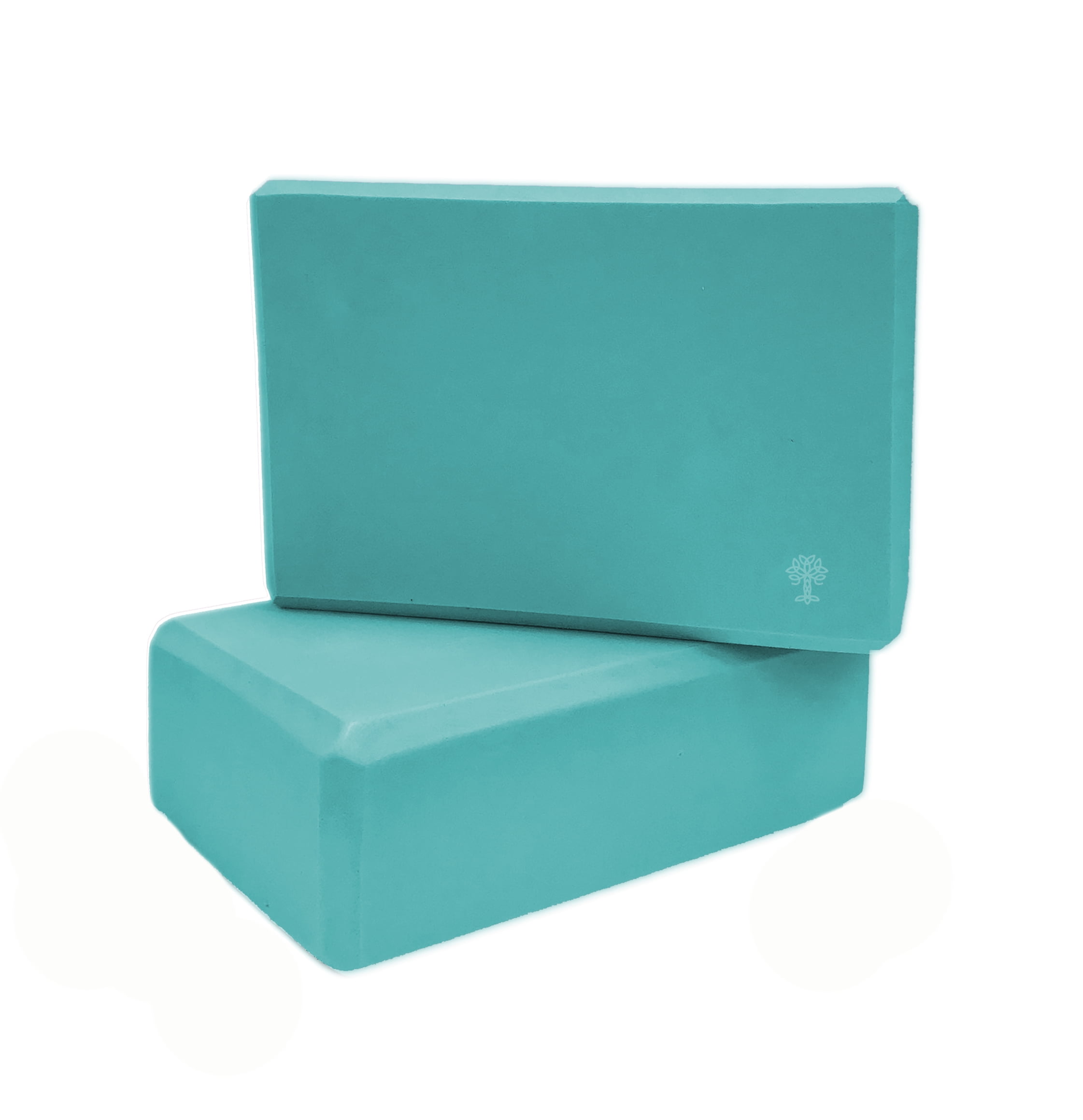 Oak and Reed 3" Foam Yoga Blocks, Teal (Set of Two)