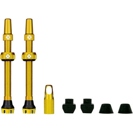 UPC: 5037835209631 | Muc-Off V2 Tubeless Valve Kit – Gold 44mm Pair 4mm Machined Allen Key Slot