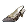 thumbnail image 1 of Floral Women's Anna Extra Wide Width Leopard Print Slingback, 1 of 5