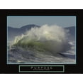thumbnail image 2 of Frontline 18x15 Black Ornate Wood Framed with Double Matting Museum Art Print Titled - Purpose - Crashing Wave, 2 of 4