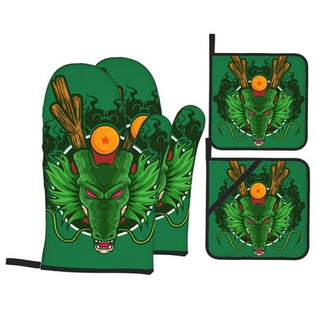 

Shenron Oven Mitts And Pot Holders 4 Pcs Set High Heat Resistant 500 Degree Extra Thicken Long Kitchen Cotton Oven Glove For Cooking
