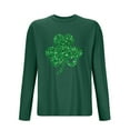 thumbnail image 3 of Maean Men St Patricks Day Tops Long Sleeve Crewneck Shirts Pullover Lightweight Sweatshirts Tshirts, 3 of 3
