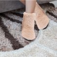 thumbnail image 4 of COOPHYA 1 Pair Comfy Boots Winter Floor Boots Simulation Rabbit Wool Camel Breathable for Indoor Shoes, 4 of 6