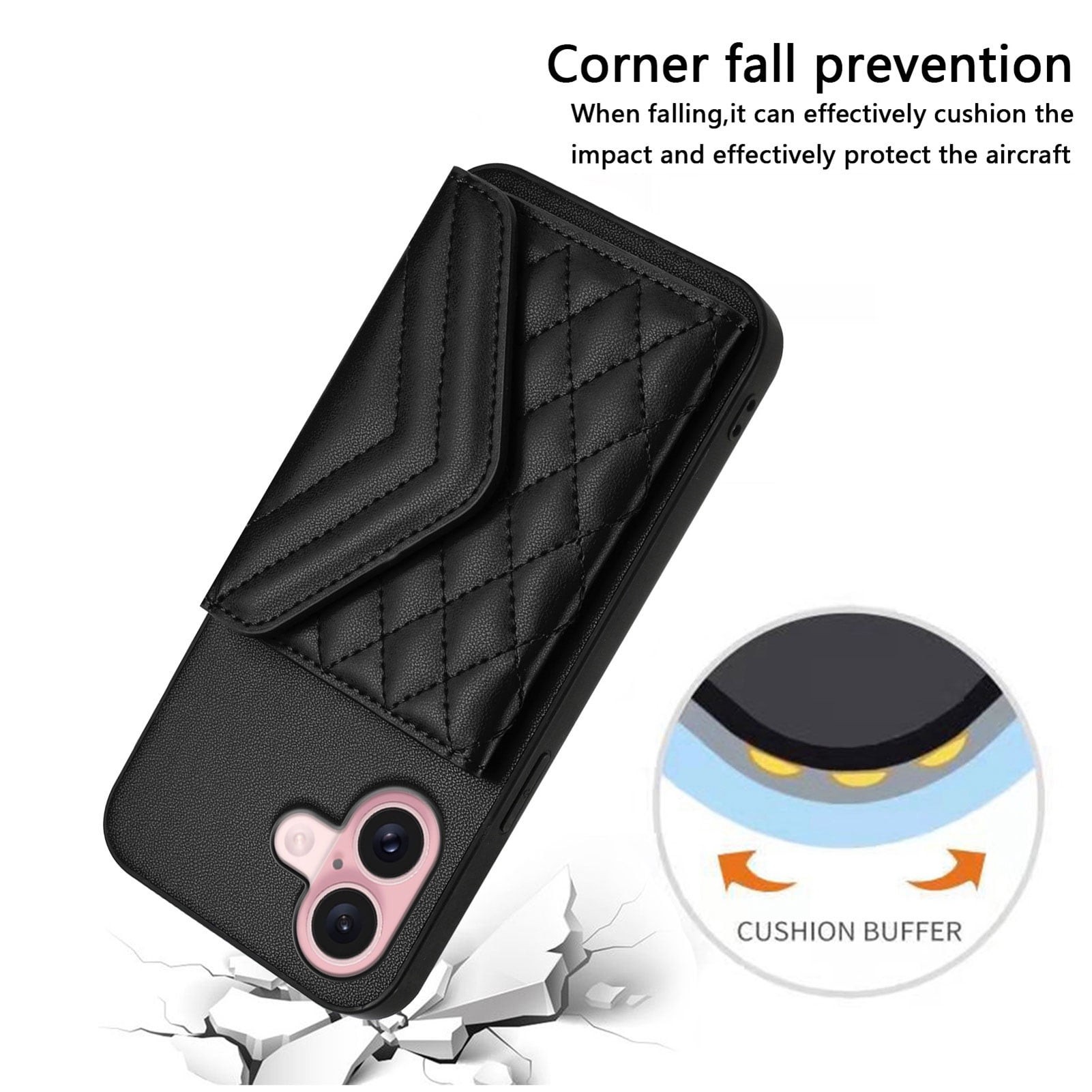 Case for Google Pixel 9A Crossbody wallet cover, with card holder, leather material, equipped with a long shoulder strap, shockproof flip-top phone case