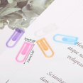 thumbnail image 3 of 60pcs Small Mini Paperclip Kawaii Candy Color Clear Stationery Binder Clip Tab, 3 of 4