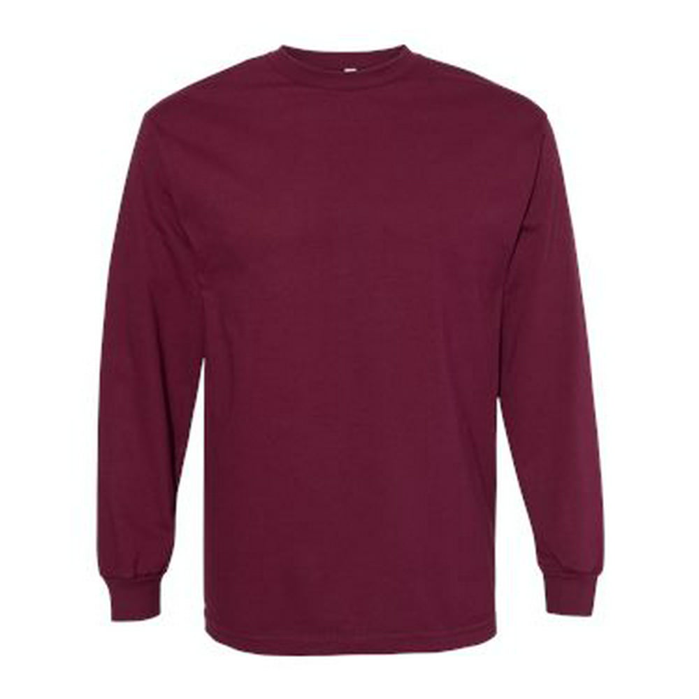 Alstyle - ALSTYLE Classic Long Sleeve T-Shirt 1304 Burgundy 2XL ...