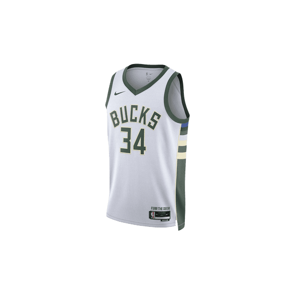 NIKE MENS Milwaukee Bucks 22/23 Dri-fit Nba Swingman Jersey "WHITE" DN2084 100 DN2084 100 from Stadium Goods