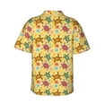thumbnail image 4 of Xecao Sea and Sand print Hawaiian shirt - a stylish short-sleeve button-down for men, perfect for casual beach and tropical outings., 4 of 9