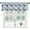 Color16, variant on Curtain Valances for Windows,Grey and Blue Leaves Semi Sheer Valance Curtains,Abstract Botanical Leaves Window Valance Curtains,Short Rod Pocket Window Treatment for Kitchen 54"x18"