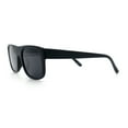 thumbnail image 6 of Manly Mad Dog Gangster All Black Rounded Rectangular Flat Top Sunglasses Matte Black, 6 of 8