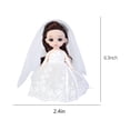 thumbnail image 4 of Ofertas del Cyber of Monday Ofertas del Black of Friday Juguetes para niños Liquidación por menos de $ 5 Muñecas princesa mini kkbbma para niñas, muñeca mini de 6 pulgadas 13 articulaciones móviles, 4 of 7