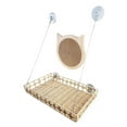 thumbnail image 2 of Tooyful Cat Hammock Cat Window Perch Heavy Duty Window Mounted Perch for Indoor Cats Sunbathing Bed Sun Bathing Sunny Seat Cat Resting Seat Cat Bed with Scratcher, 2 of 9