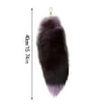 3D Cute Tail Keychain Pendant Women Key Ring Holder Pompoms Key Chains