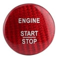 thumbnail image 3 of Start Stop Button Trim Engine Start Button Cover Engine Stop Cover Engine Start Button Decal Car Interior Decoration Carbon Fiber Engine Start Stop Button Cover Trim Fit For  B C E, 3 of 8