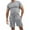 Gray, variant on jsaierl Mens 2 Piece Short Sets Casual Solid Crewneck Short Sleeve Tee Shirts And Fit Sport Shorts Set